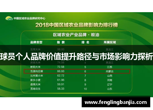 球员个人品牌价值提升路径与市场影响力探析